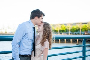 Corey Carolyn Philadelphia Engagement Session Wedding Photographer Race Street Pier photo