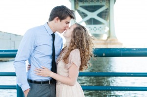 Corey Carolyn Philadelphia Engagement Session Wedding Photographer Race Street Pier photo