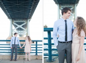 Corey Carolyn Philadelphia Engagement Session Wedding Photographer Race Street Pier photo