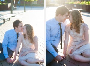 Corey Carolyn Philadelphia Engagement Session Wedding Photographer Race Street Pier photo