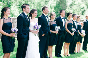 Alison Dunn Photography - The Preserves Philadelphia Purple Black Wedding Party photo