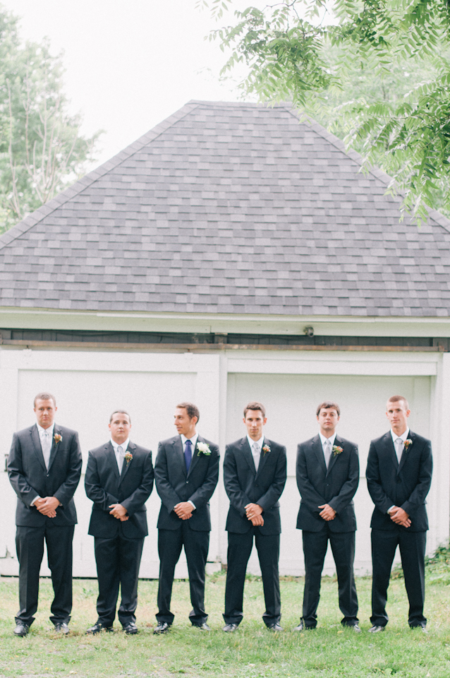 Buffalo New York Wedding Photographer Groomsmen Black Suits photo