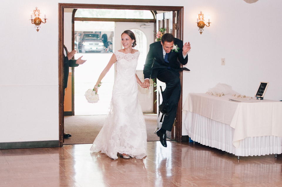 Bride Groom Wedding Reception Entrance photo