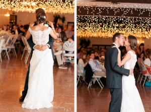 Casablanca Lace Wedding Dress First Dance Joseph's Country Manor Wedding Reception photo