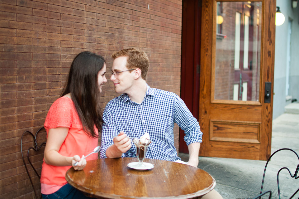 Becca + Chris - Old City Engagement Session - Franklin Fountain - Alison Dunn Photography photo-14