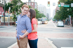 Becca + Chris - Old City Engagement Session - Penn's Landing - Alison Dunn Photography photo