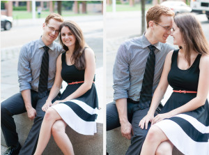 Becca + Chris - Old City Philadelphia Engagement Session - Alison Dunn Photography photo