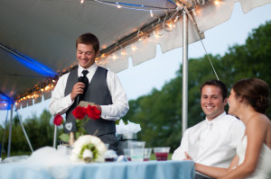 Best Man Speech Tented Wedding photo