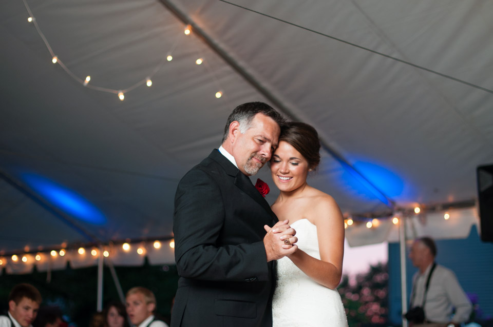 Father Daughter Dance Tented Wedding Reception photo