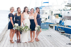 Kait+Travis - Annapolis Maryland Wedding Photographer - Horn Point Harbor Marina Bridesmaid Wedding Party Photos - Alison Dunn Photography photo