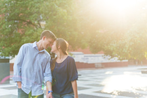 Jeff + Alex - Old City Engagement Session - Philadelphia Wedding Photographer - Alison Dunn Photography photo