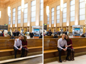Chris-Katie - 30th Street Station - Philadelphia Anniversary Couples Session - Alison Dunn Photography photo