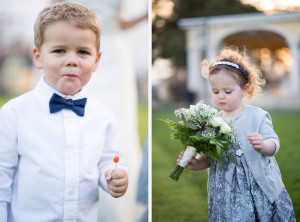 Ring Bearer White Shirt Blue Bowtie photo