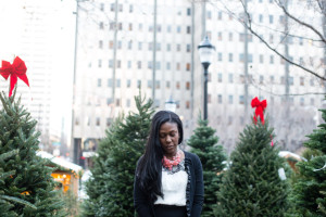 Paule - Center City Philadelphia Christmas Village Portrait Session - Alison Dunn Photography photo