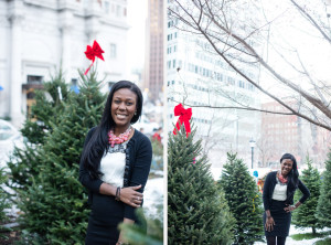 Paule - Center City Philadelphia Christmas Village Portrait Session - Alison Dunn Photography photo