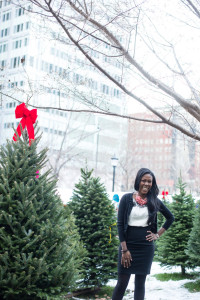 Paule - Center City Philadelphia Christmas Village Portrait Session - Alison Dunn Photography photo