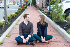 Sara + Josh - Downtown Swedesboro New Jersey Engagement Session - Alison Dunn Photography photo