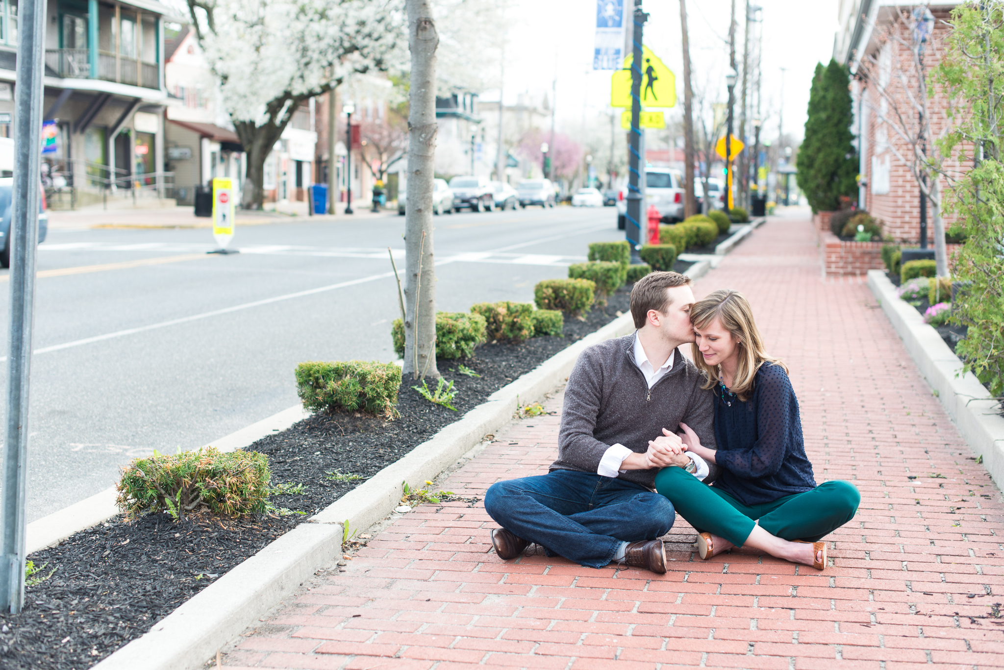 Sara + Josh - Downtown Swedesboro New Jersey Engagement Session - Alison Dunn Photography photo