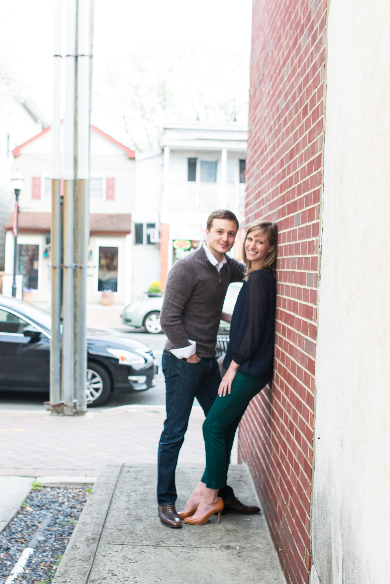 Sara + Josh - Downtown Swedesboro New Jersey Engagement Session - Alison Dunn Photography photo