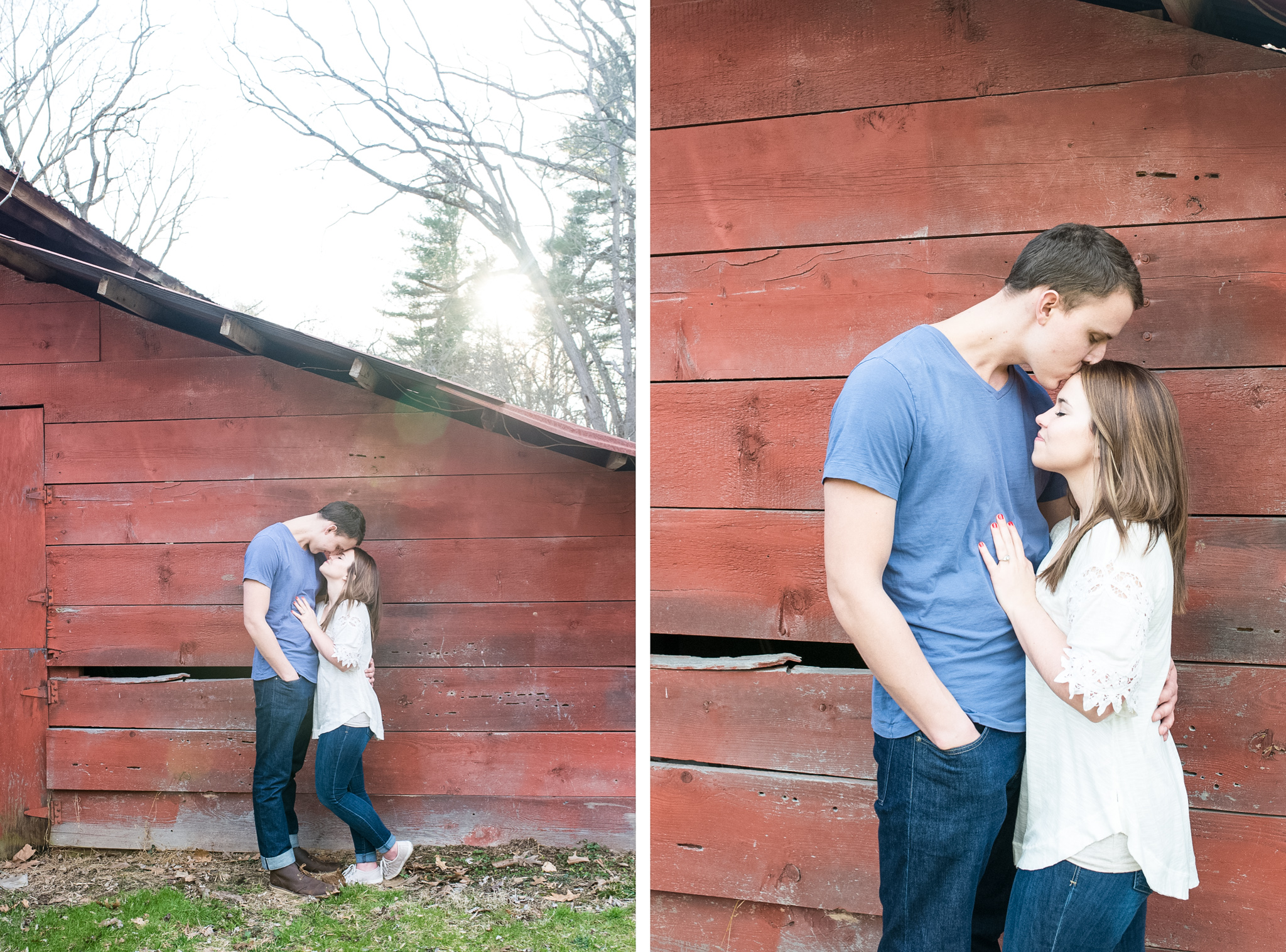 Valerie+Trevor - Red Barn - Media Pennsylvania Engagement Session - Alison Dunn Photography photo