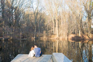 Valerie+Trevor - Media Pennsylvania Lake Dock Engagement Session - Alison Dunn Photography photo