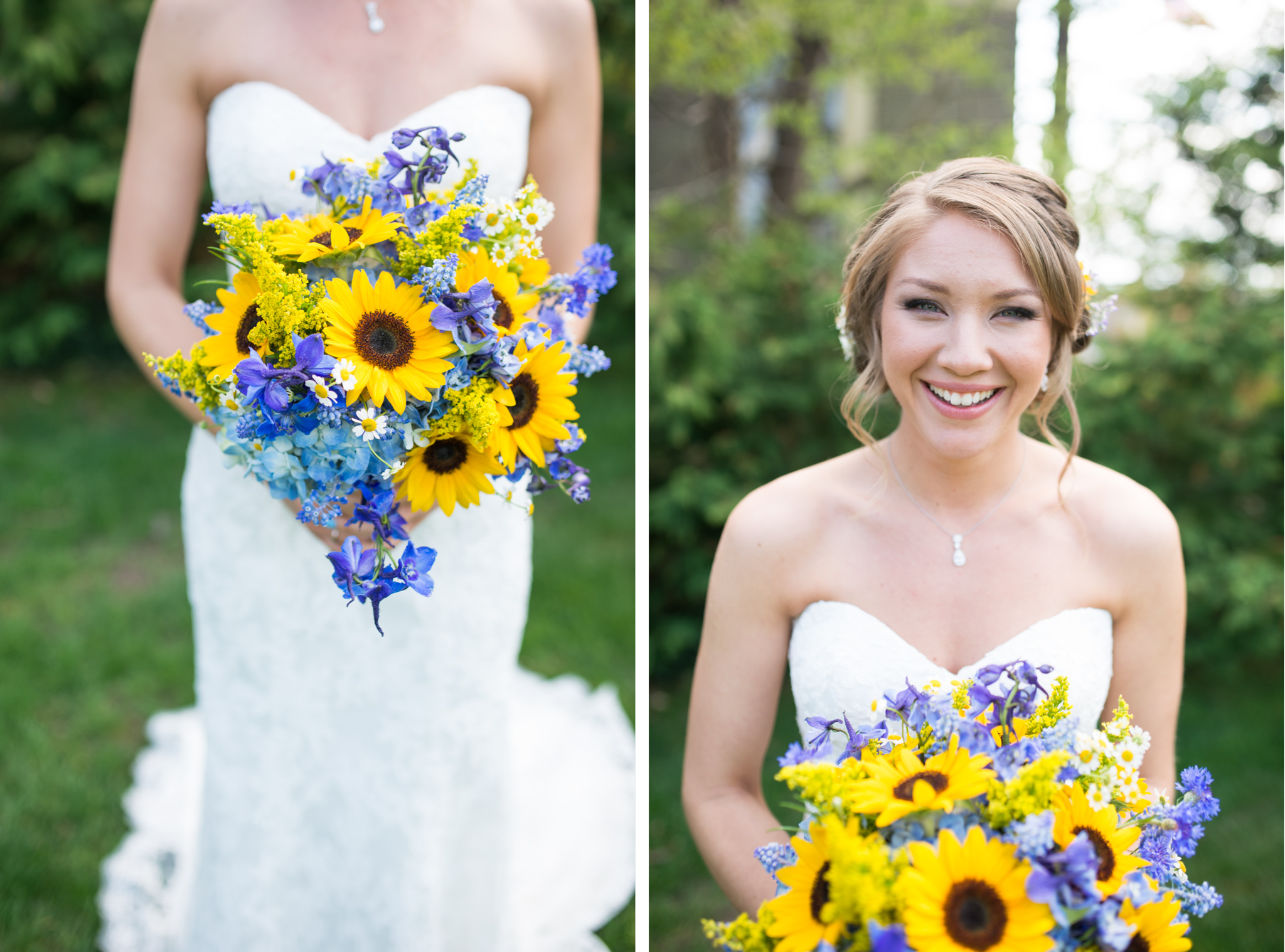 32-Mike+Alyssa - Sunflower Bridal Bouquet Cape May Southern Mansion Wedding photo