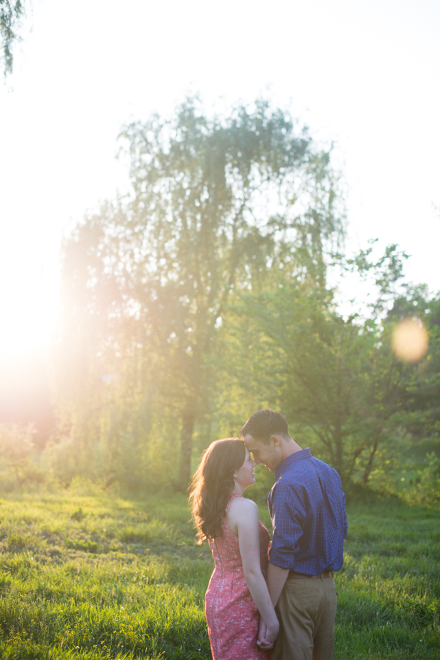 George + Michelle - Allentown Memorial Rose Garden Engagement Session Picnic - Alison Dunn Photography photo