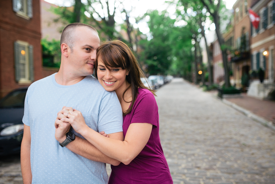 Lauren + Steve - Old City Engagement Session - Alison Dunn Photography photo