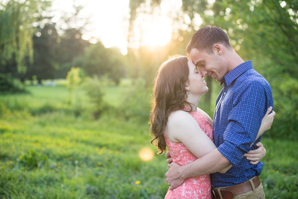 George + Michelle - Allentown Memorial Rose Garden Engagement Session Picnic - Alison Dunn Photography photo