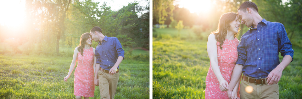 George + Michelle - Allentown Memorial Rose Garden Engagement Session Picnic - Alison Dunn Photography photo