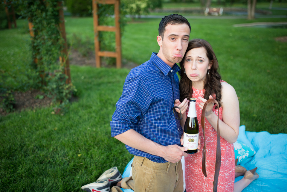 23 - George + Michelle - Allentown Memorial Rose Garden Engagement Session Picnic - Alison Dunn Photography photo