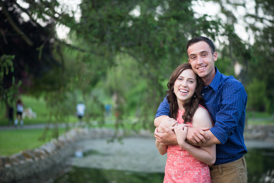 29 - George + Michelle - Allentown Memorial Rose Garden Engagement Session Picnic - Alison Dunn Photography photo