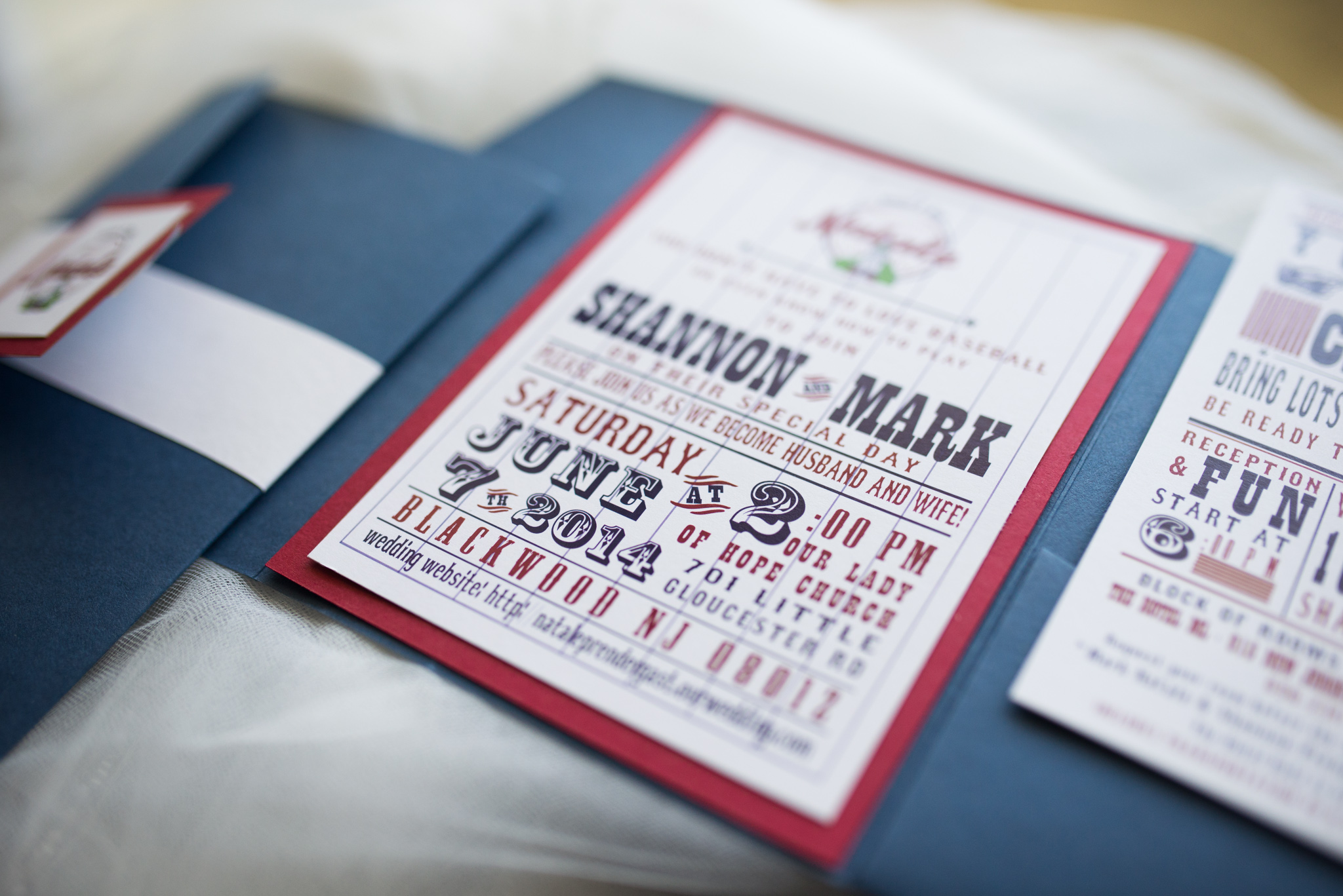 Baseball Themed Wedding Invitations photo