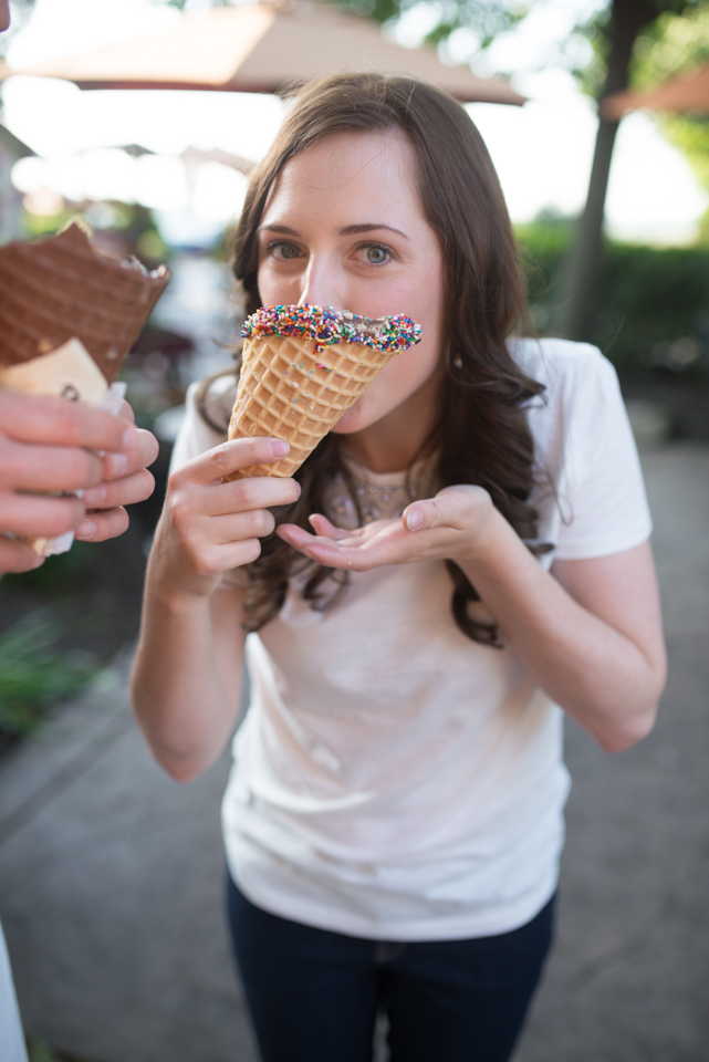 George + Michelle - Premise Maid Breinigsville Ice Cream Engagement Session photo