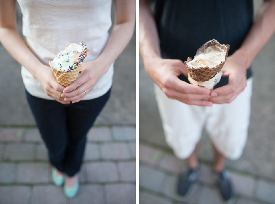 George + Michelle - Premise Maid Breinigsville Ice Cream Engagement Session photo