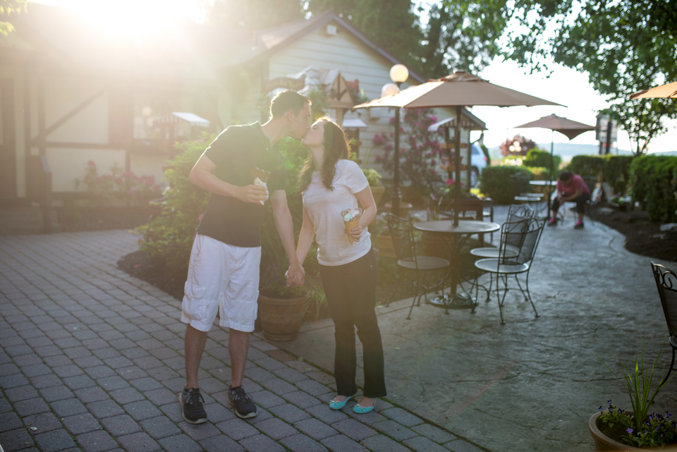 George + Michelle - Premise Maid Breinigsville Ice Cream Engagement Session photo