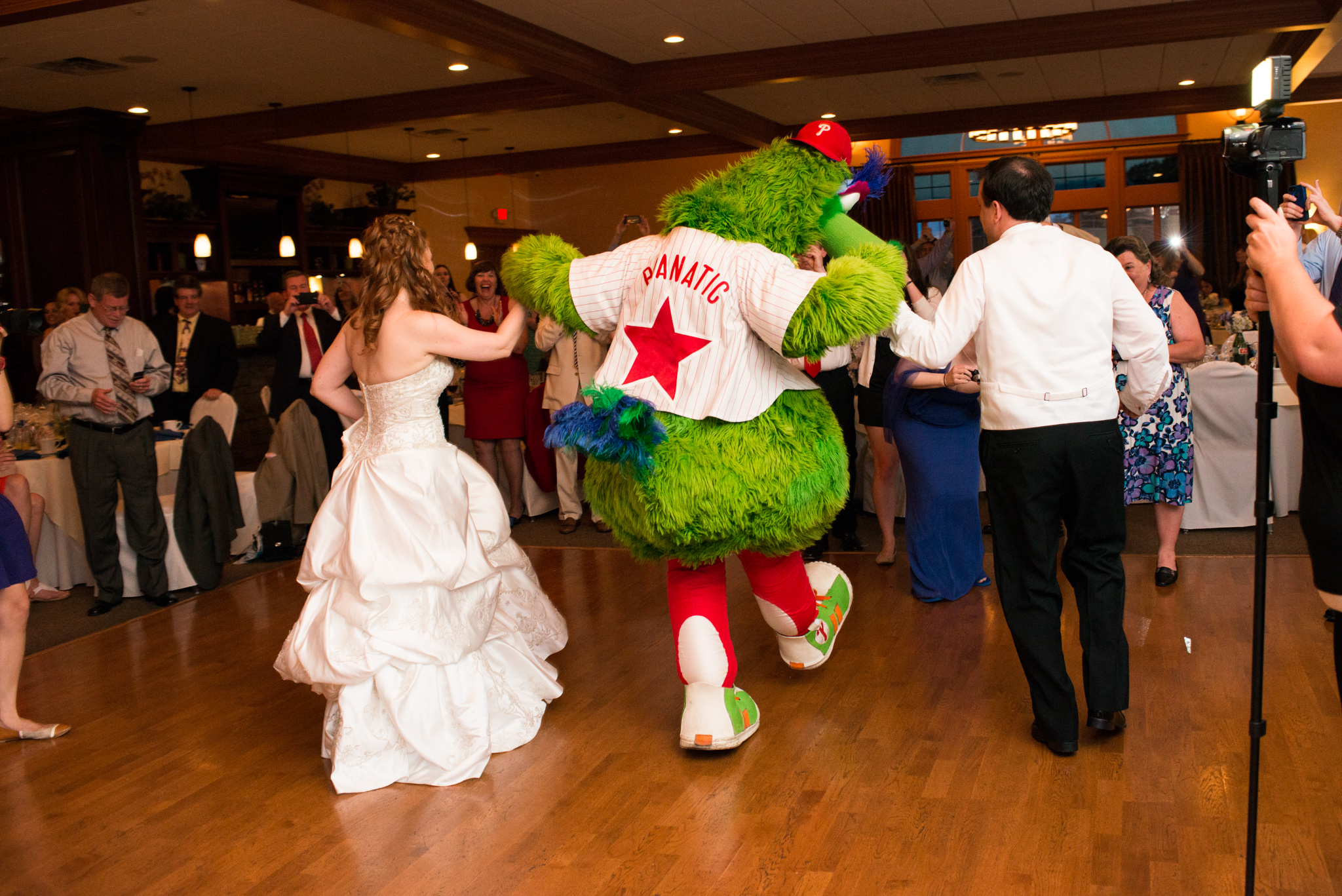 Philly Phanatic - Valenzano Winery Wedding Reception photo