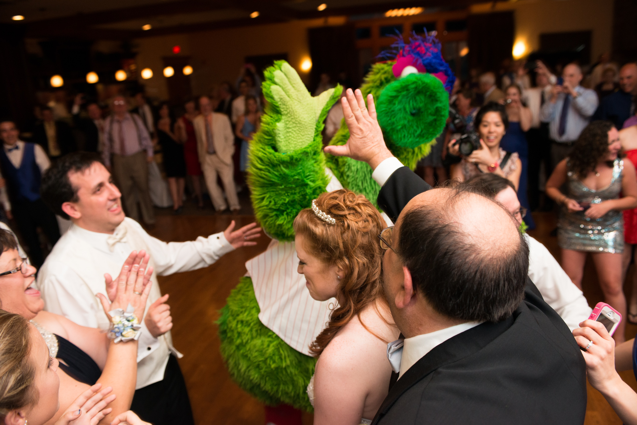 Philly Phanatic - Valenzano Winery Wedding Reception photo