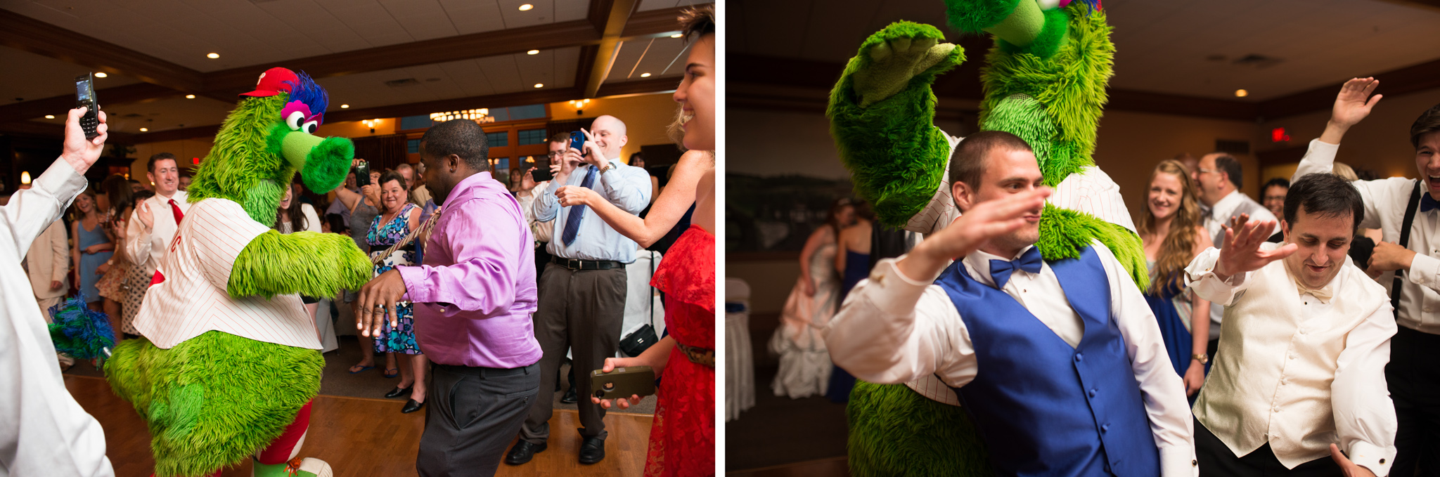 Philly Phanatic - Valenzano Winery Wedding Reception photo