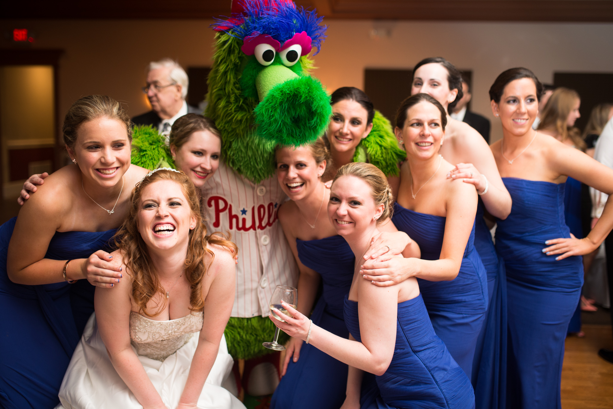 Philly Phanatic - Valenzano Winery Wedding Reception photo
