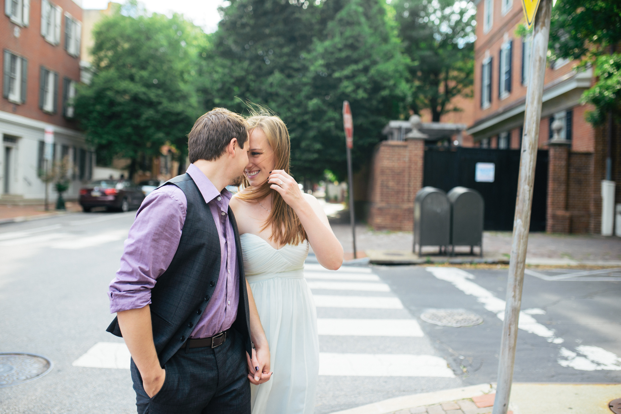 Alex + Kamil - Old City Philadelphia Engagement Session - Alison Dunn Photography photo