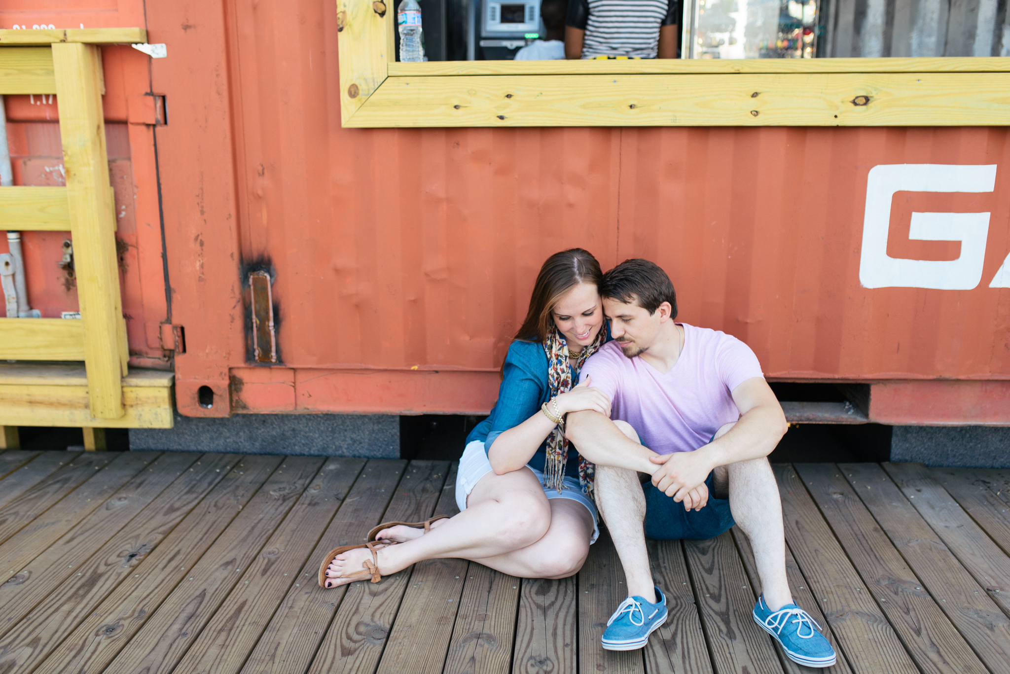 Spruce Street Harbor Park Philadelphia Engagement Session Photo