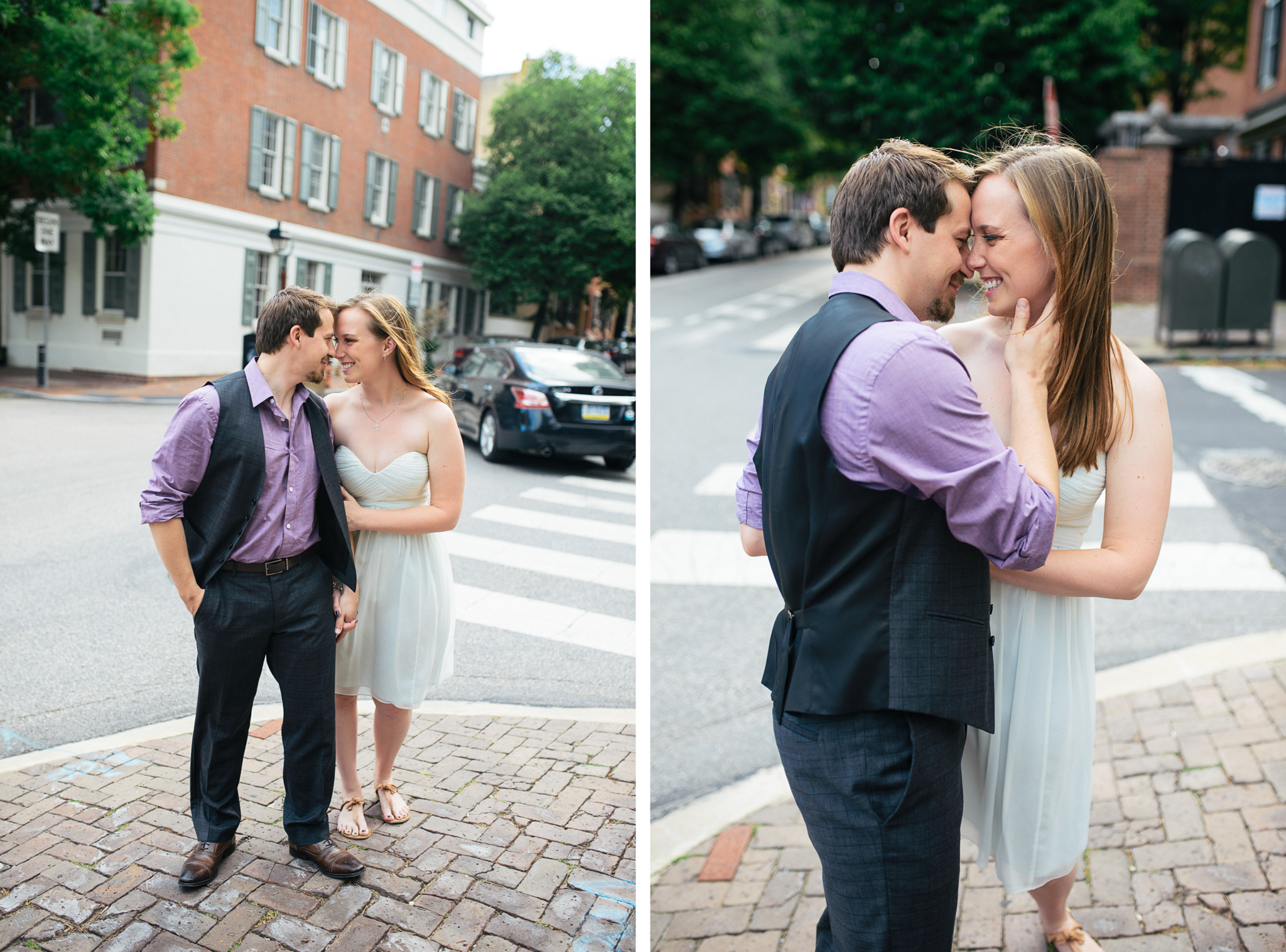 Alex + Kamil - Old City Philadelphia Engagement Session - Alison Dunn Photography photo