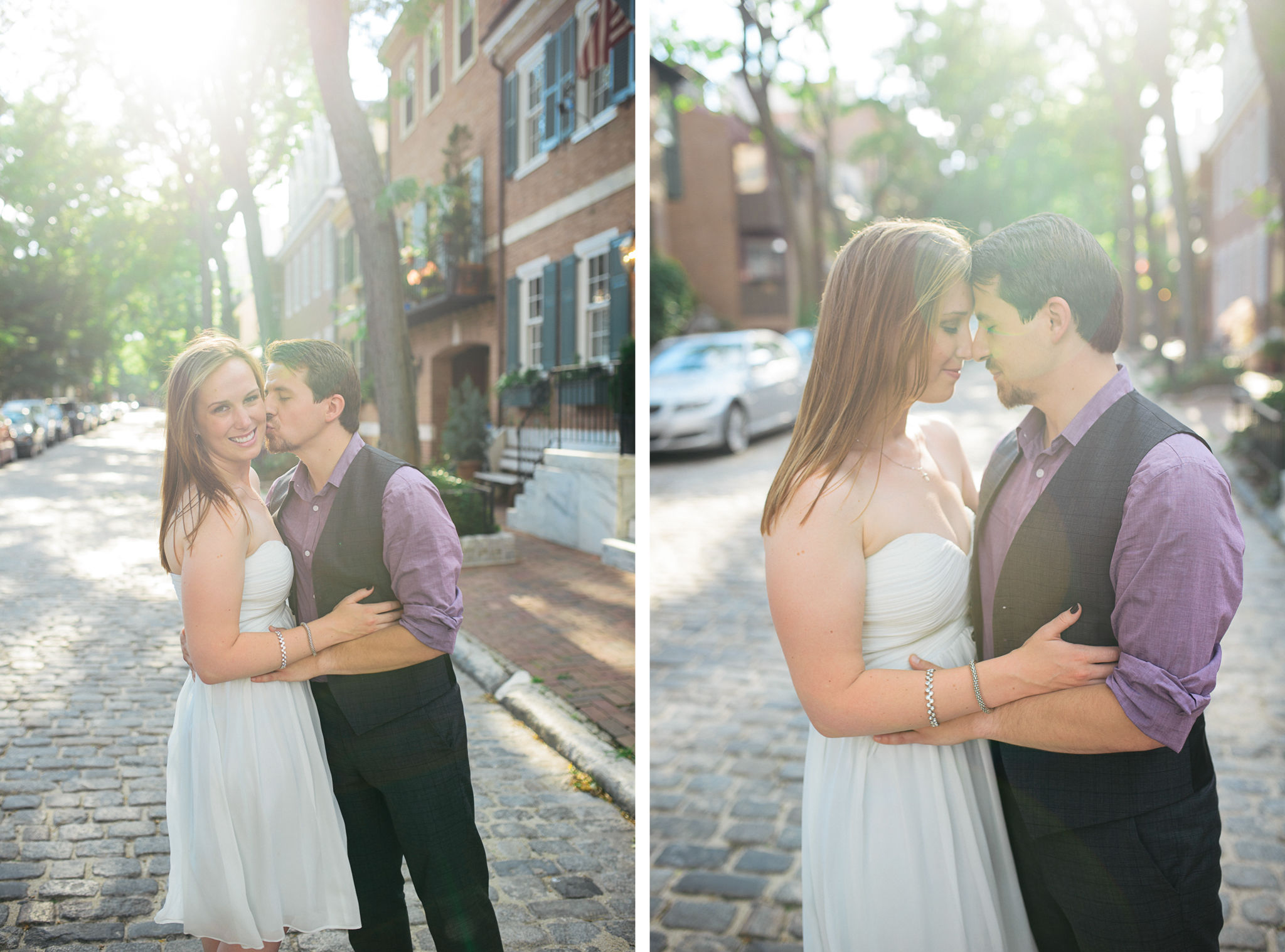 Alex + Kamil - Old City Philadelphia Engagement Session - Alison Dunn Photography photo