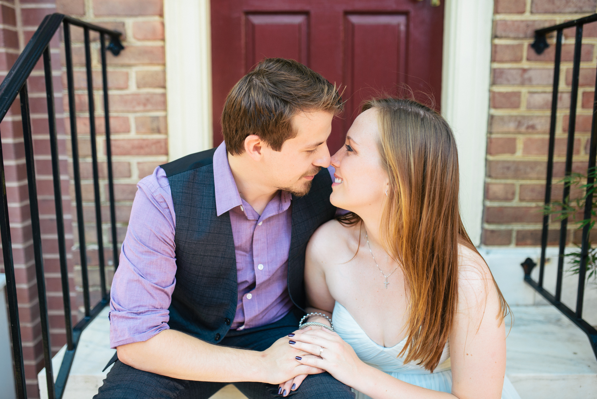 8 - Alex + Kamil - Old City Philadelphia Engagement Session - Alison Dunn Photography photo