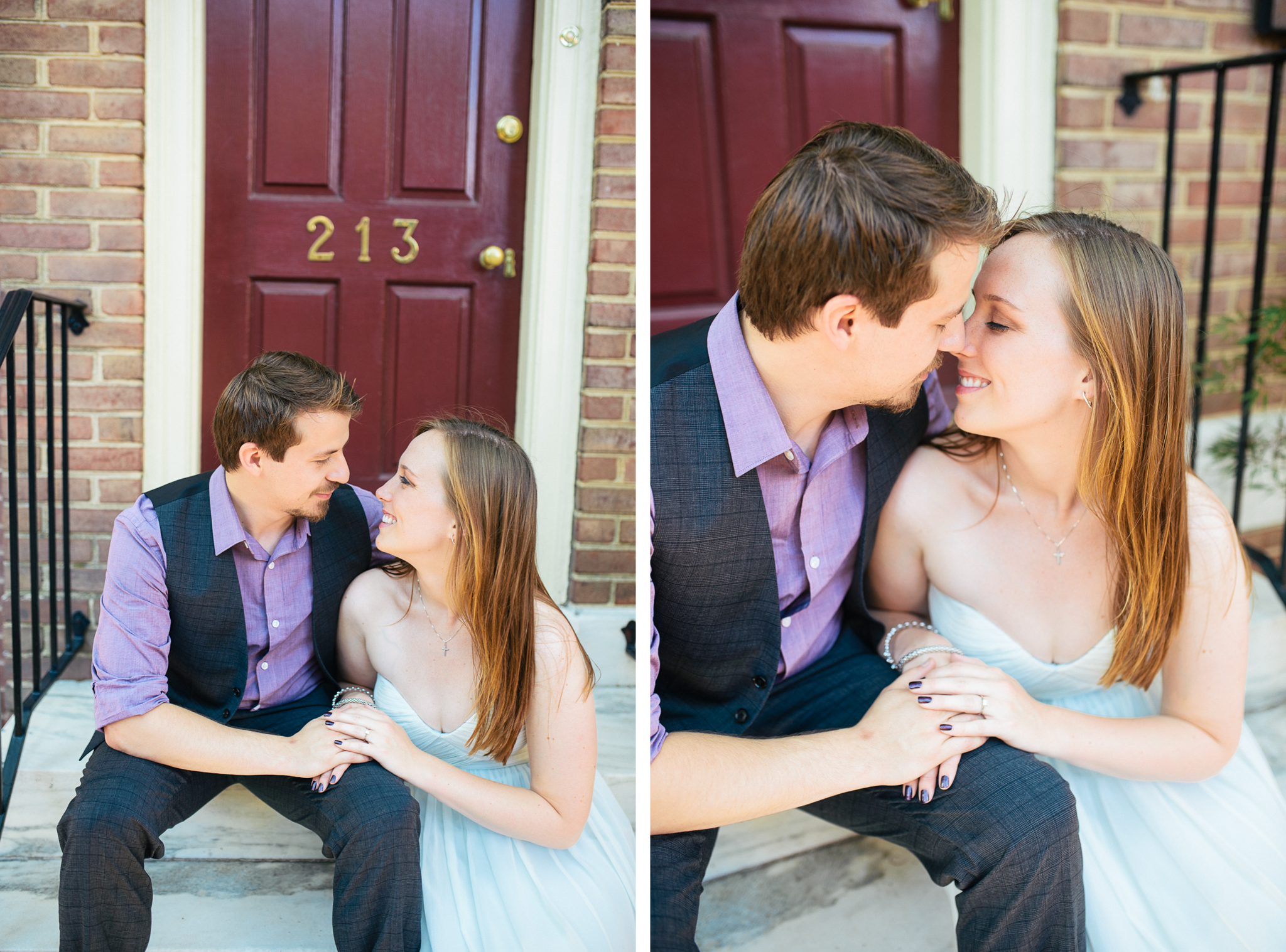 Alex + Kamil - Old City Philadelphia Engagement Session - Alison Dunn Photography photo