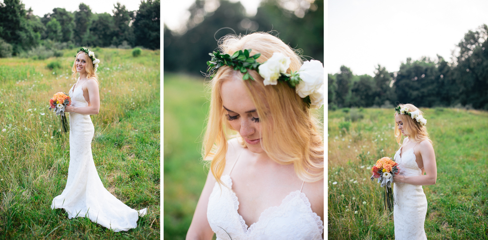 Katie May Collection Wedding Dress - White Floral Crown Photo