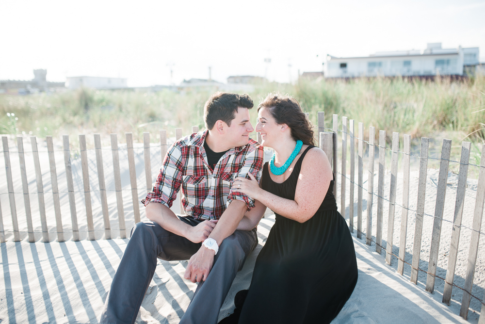 12 - Sara + Matt - Ocean City New Jersey Boardwalk Engagement Session - Ocean City Wedding Photographer - Alison Dunn Photography photo