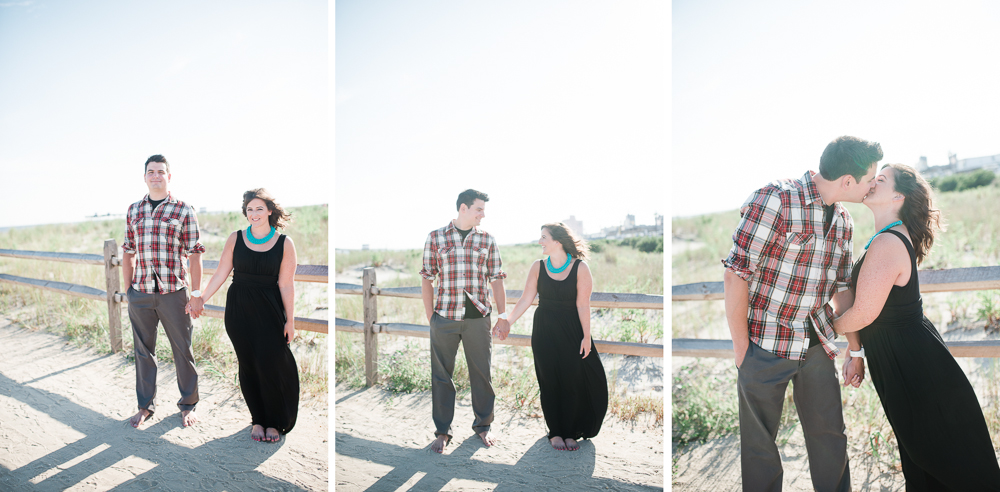 2 - Sara + Matt - Ocean City New Jersey Boardwalk Engagement Session - Ocean City Wedding Photographer - Alison Dunn Photography photo