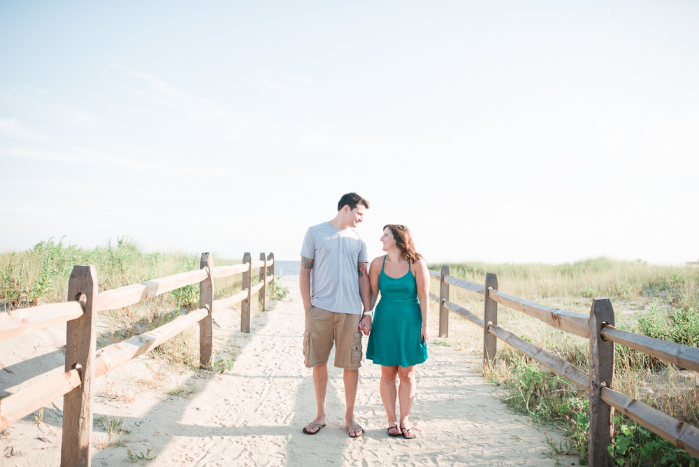 Sara + Matt - Ocean City New Jersey Boardwalk Engagement Session - Ocean City Wedding Photographer - Alison Dunn Photography photo